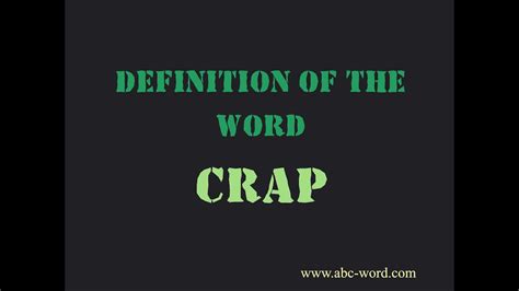 crap definition